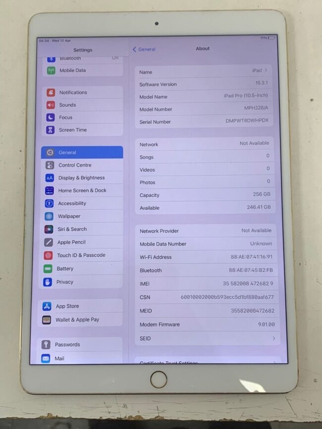 apple ipad pro gold